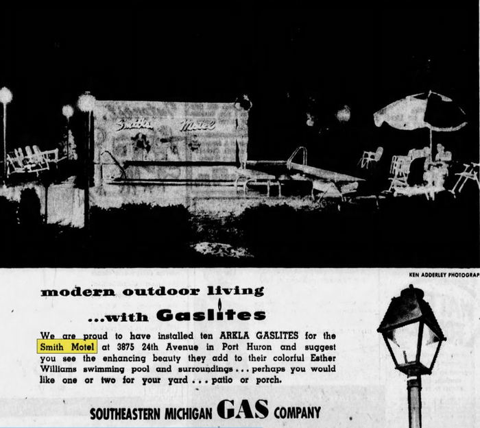 Smiths Motel (Northway Inn, Gaslite Motor Lodge, Shulz Bavarian Inn & Motel) - Aug 1959 Ad
